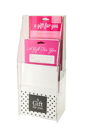 Booker Gift Cards - 3 Tier Backer Acrylic Display Stand