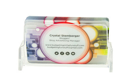 Booker Gift Cards - Single Slot Acrylic Plastic Business Card Holder