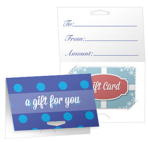 Booker Gift Cards - PrePrinted Dotted Folded Gift Card Holders